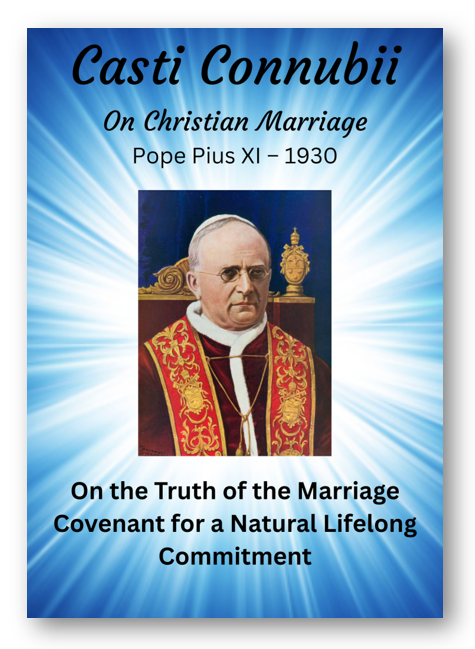 Casti Connubi  (On Christian Marriage),	Pope Pius XI,	Item 14
